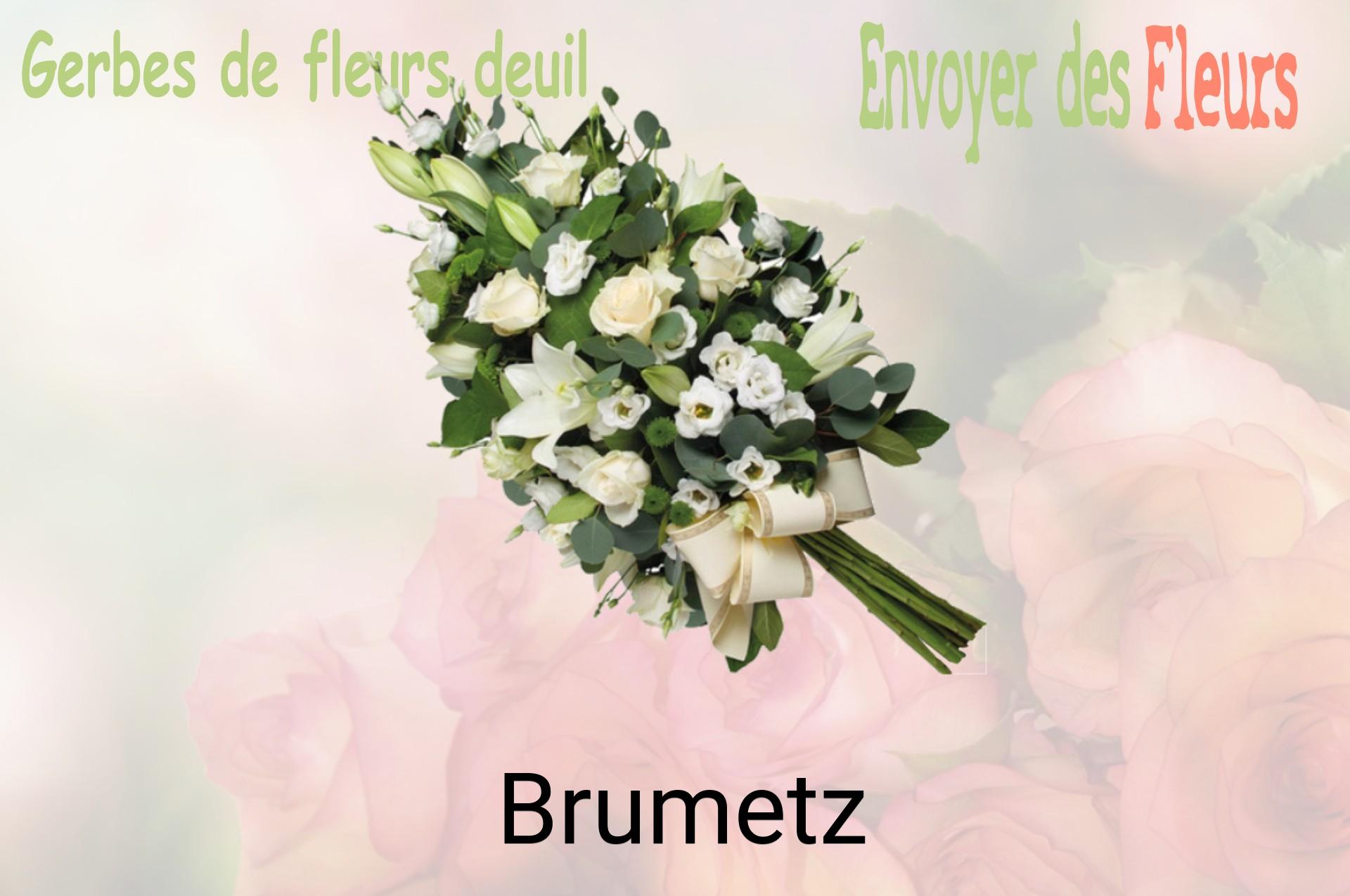 Gerbe de fleurs de deuil livrée à Brumetz